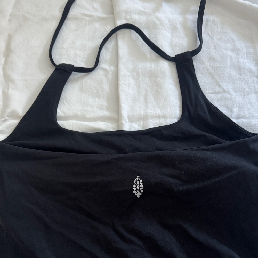 Black Halter Top, crop, free people